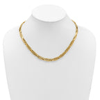 14K Polished 7.5mm Fancy Link Necklace