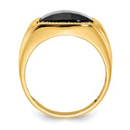 14K A Diamond men's ring