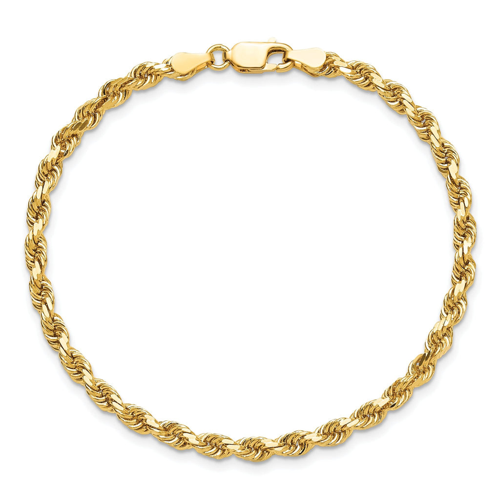 10k 3.75mm Diamond-cut Rope Chain