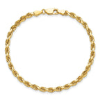 10k 3.75mm Diamond-cut Rope Chain