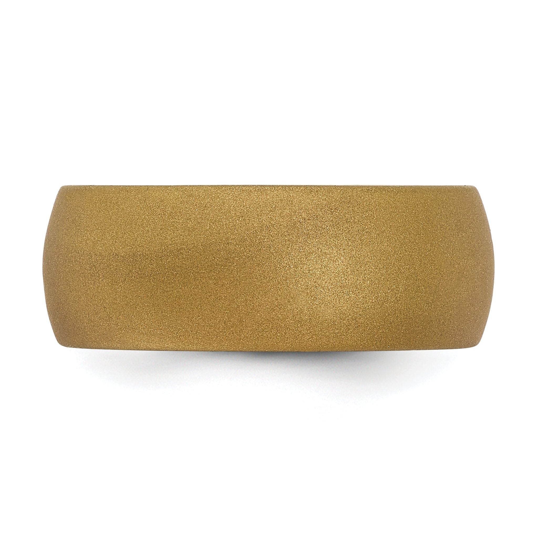 Bronze Metallic Silicone Domed Band Ring with 8.7mm Width in a Sleek, Resilient Design