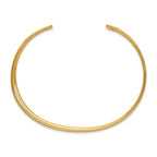 Sophia Jewelers 14K Gold Polished Cuff Bangle Elegant Women's Bracelet