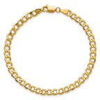 Curb Chain Bracelet in 14K Yellow Gold, 4.3mm