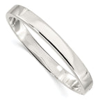 Sophia Jewelers Sterling Silver 925 Polished Hinged Bangle Women's Bracelet