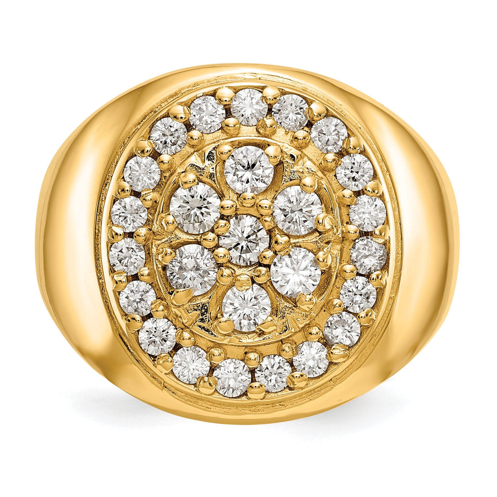 14k A Diamond men's ring