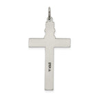 Sterling Silver 925 Antiqued Rosary Cross Pendant Vintage Charm