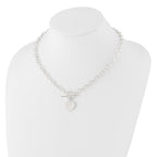 Sterling Silver Engraveable Heart Necklace