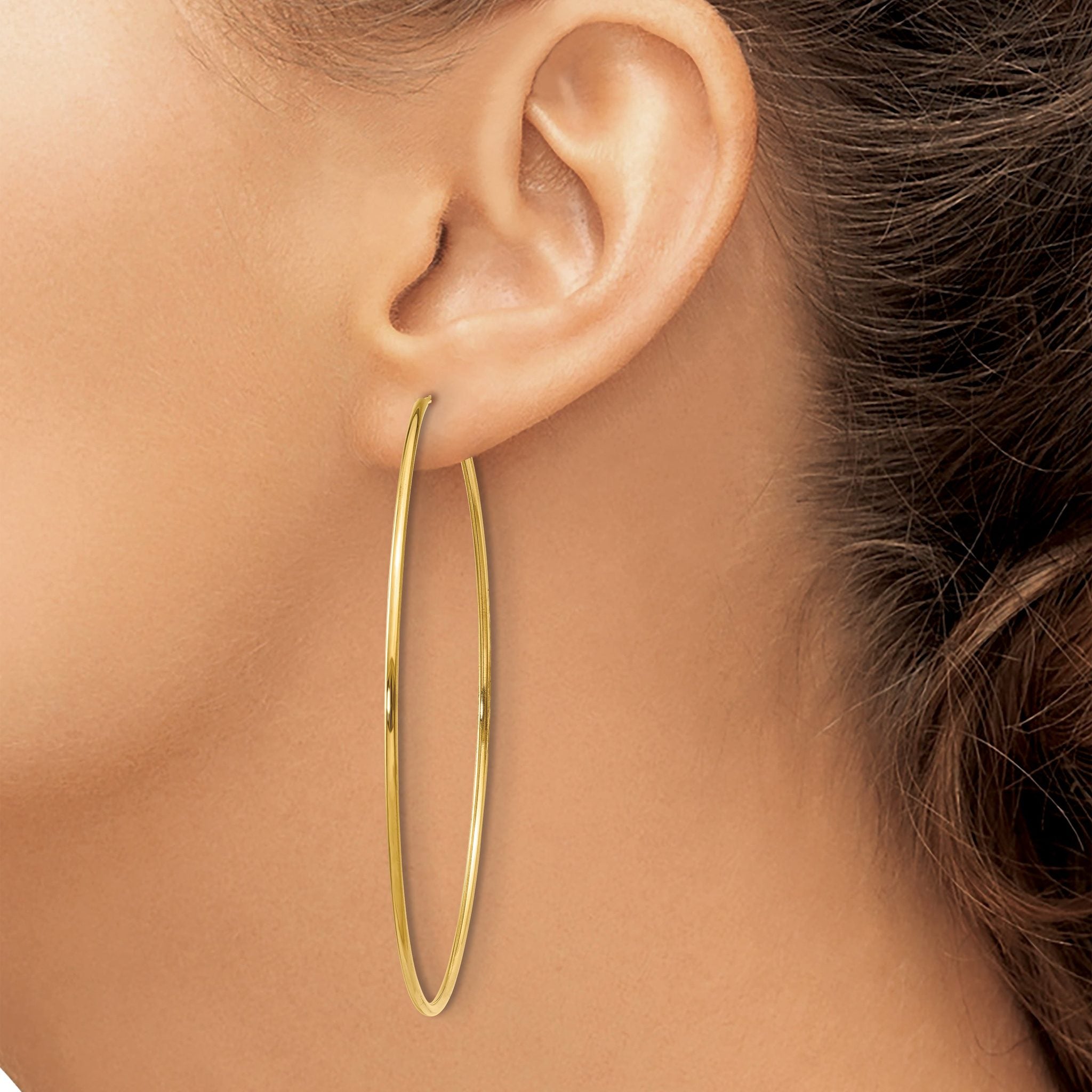 14k 1.00mm Endless Hoop Earring