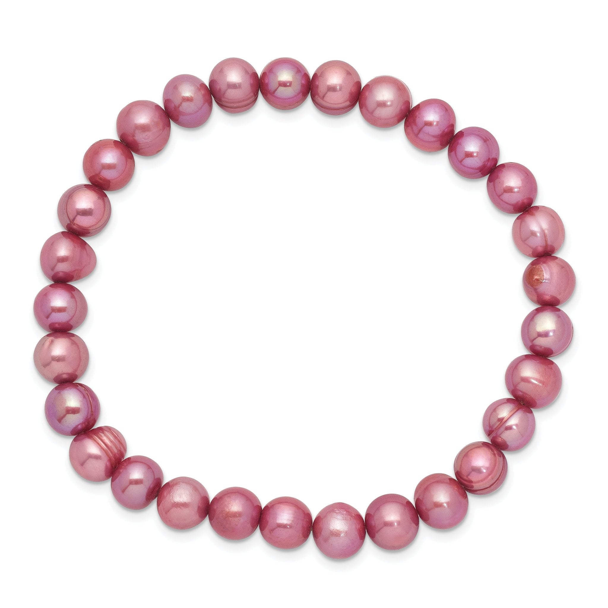 6-7mm Rose Freshwater Cultured Pearl Stretch Bracelet Secondary image