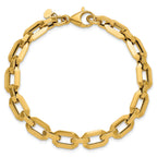 14K Polished Fancy Link Bracelet