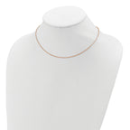 Diamond-Cut Cable Chain in Rose Gold-Plated Sterling Silver