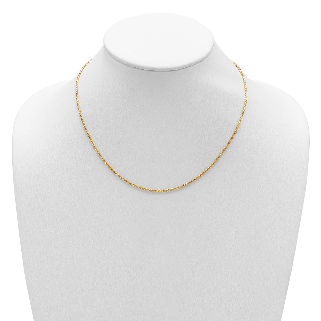 14K 1.65mm D/C Open Franco 1in+1in Adjustable Chain