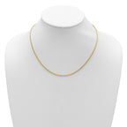 14K 1.65mm D/C Open Franco 1in+1in Adjustable Chain