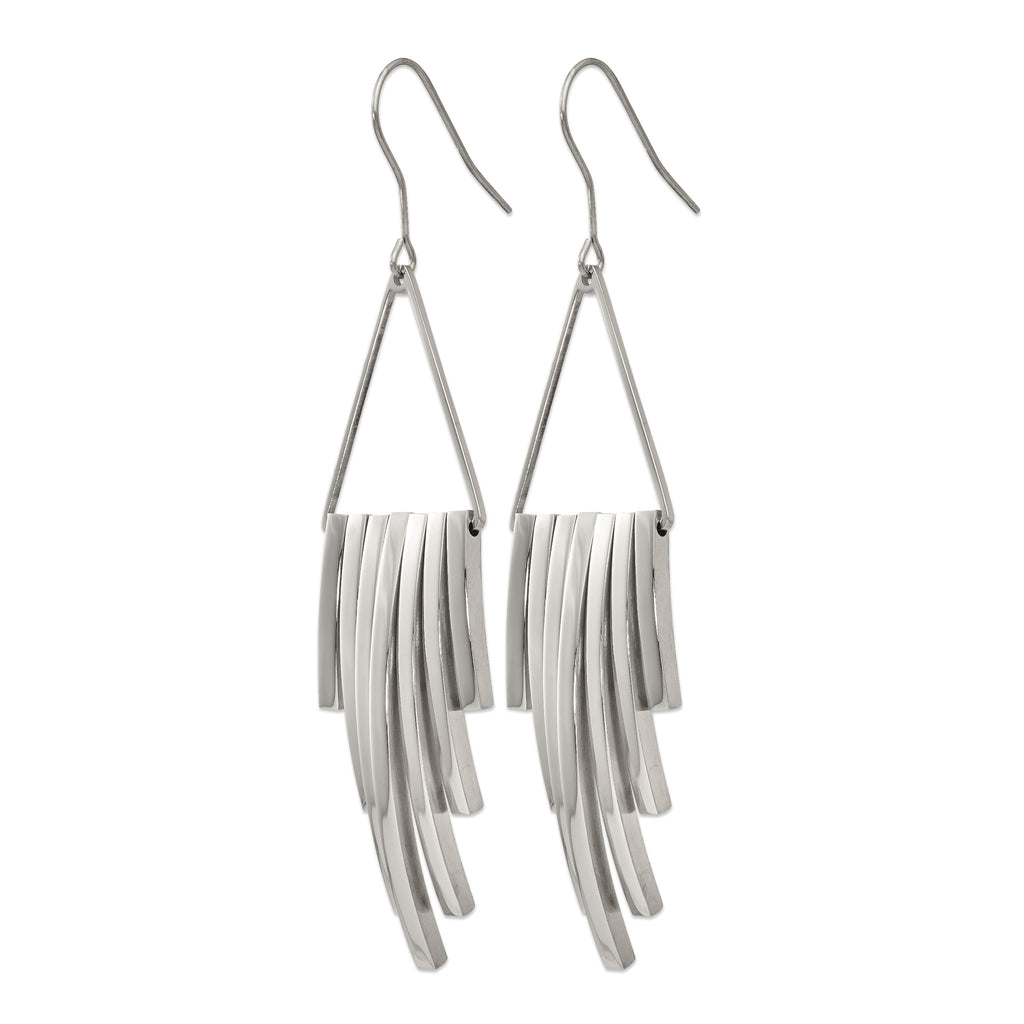 Stainless Steel Polished Drop Dangle Earrings for Women