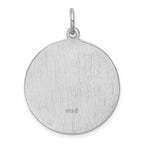 Sterling Silver 925 Saint Jude Thaddeus Polished Medal Charm