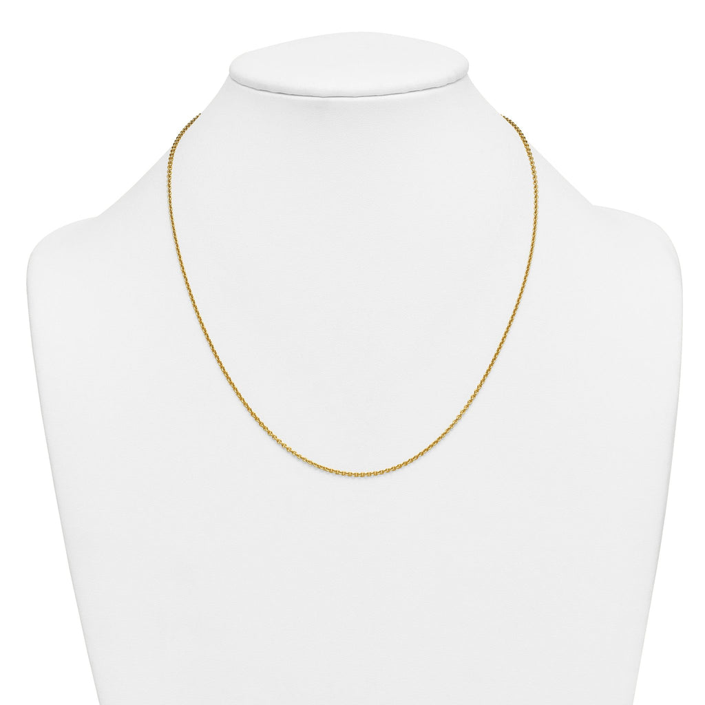 14K Gold Filled Polished Curb Chain Necklace in 2.3mm Width