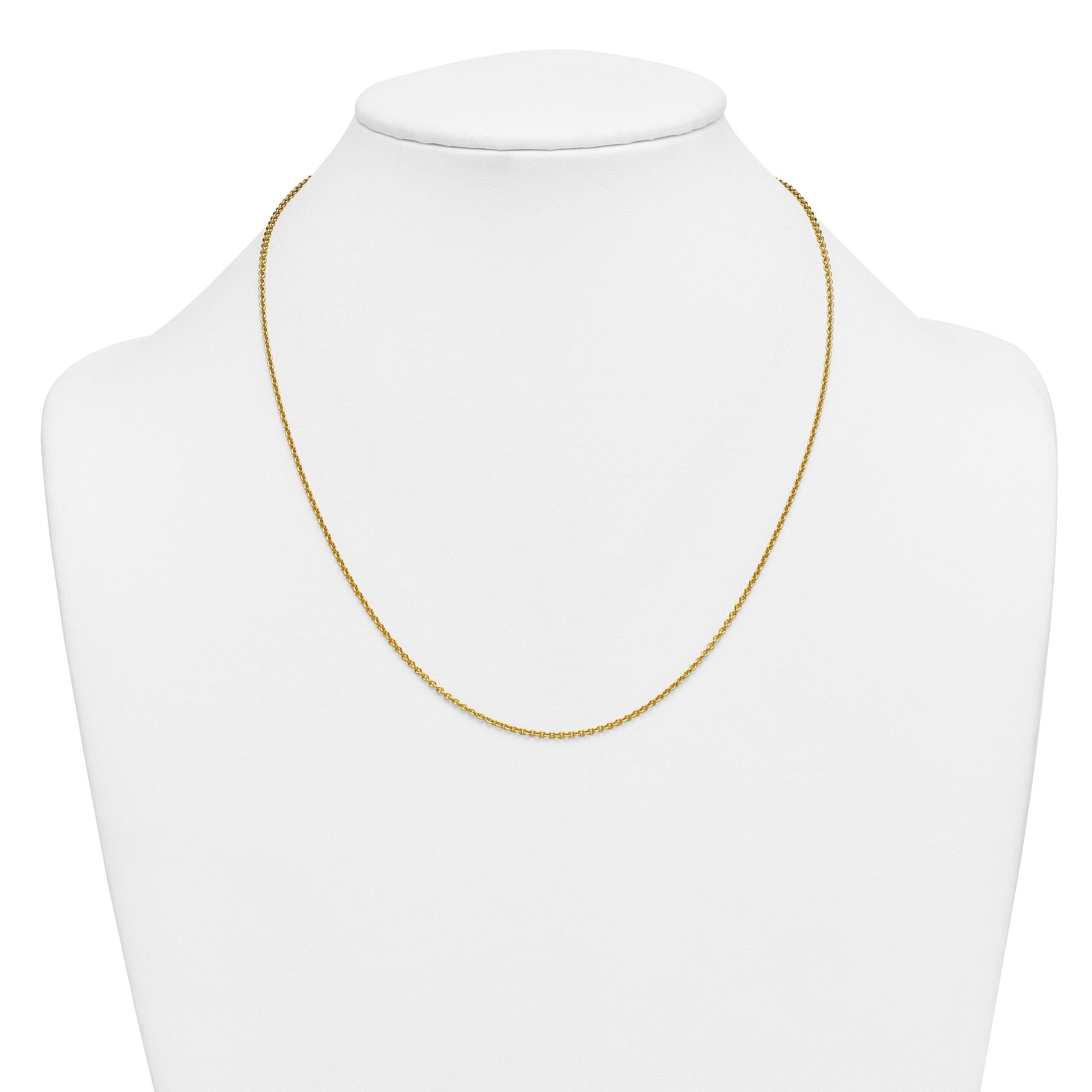 14K Gold Filled Polished Curb Chain Necklace in 2.3mm Width