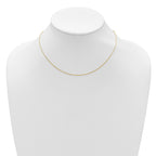 Diamond-Cut Square Cable Adjustable Chain in 14K Yellow Gold