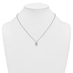 14k White Gold 2 1/2 carat Certified Lab Grown Diamond VS+ F+ Pear Complete 18 inch Four Prong Pendant Necklace