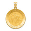 14K Saint Christopher Medal Hollow Pendant