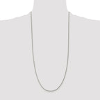Curb Chain Necklace in Sterling Silver, 1.5mm