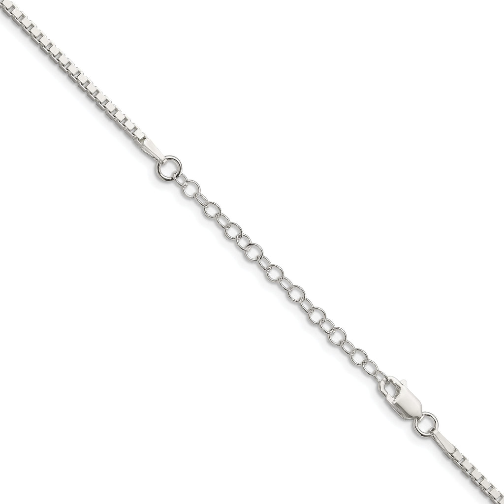 Box Chain Necklace in Sterling Silver, 1.9mm