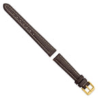 Oil-Tanned Leather Watch Band in Dark Brown, 22mm