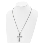 Isaiah 41:10 Prayer Cross Necklace in Stainless Steel