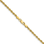 Diamond-Cut Rope Chain in 14K Yellow Gold, 2.25mm