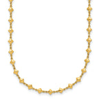 14K Polished Geometric Fancy with 2 in ext. Necklace