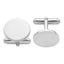 Polished Sterling Silver Round Cuff Links