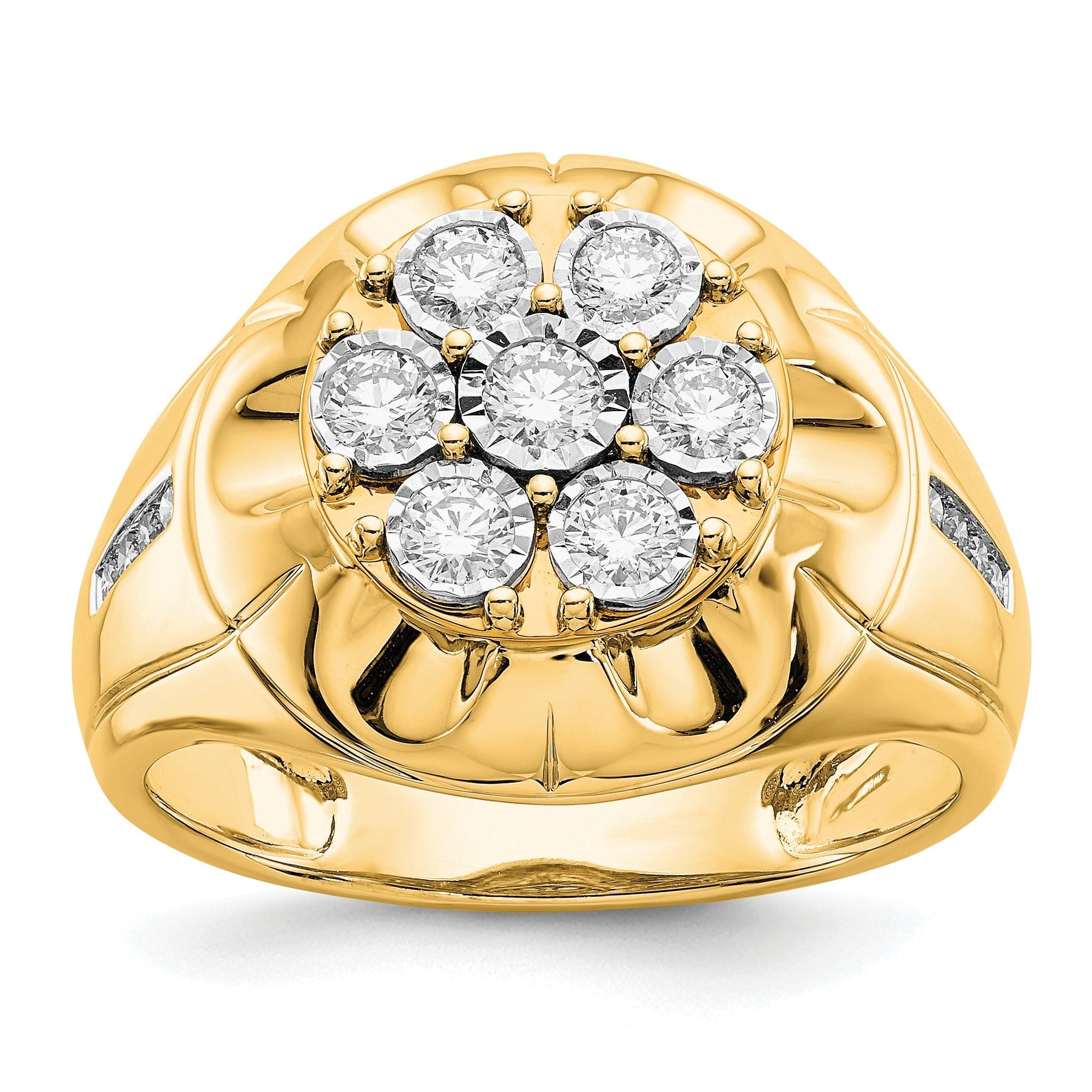 14k Diamond Mens Ring Main image