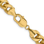 14K 8 inch 11mm Semi-Solid Miami Cuban with Lobster Clasp Bracelet