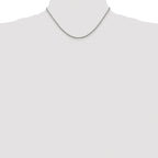 Diamond-Cut Round Box Chain Necklace in Sterling Silver