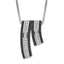 Sterling Silver 925 True Fire Necklace with Multi-Color CZ Elegant Design