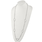 Chisel Stainless Steel Polished Fancy Oval Link 38 inch Necklace