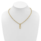 14K Polished Fancy Mixed Link Necklace