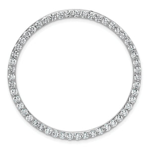 Lab-Grown Diamond Circle Slide Pendant in 14K White Gold (3 ct. tw., VS+ F+) - Sophia Jewelers
