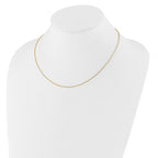 14K 1mm D/C Open Franco 1in+1in Adjustable Chain