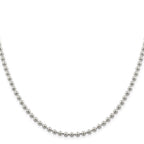 Sterling Silver 4mm Beaded Chain