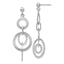 Sophia Jewelers Sterling Silver 925 Dangle Earrings with Brushed Rhodium Finish