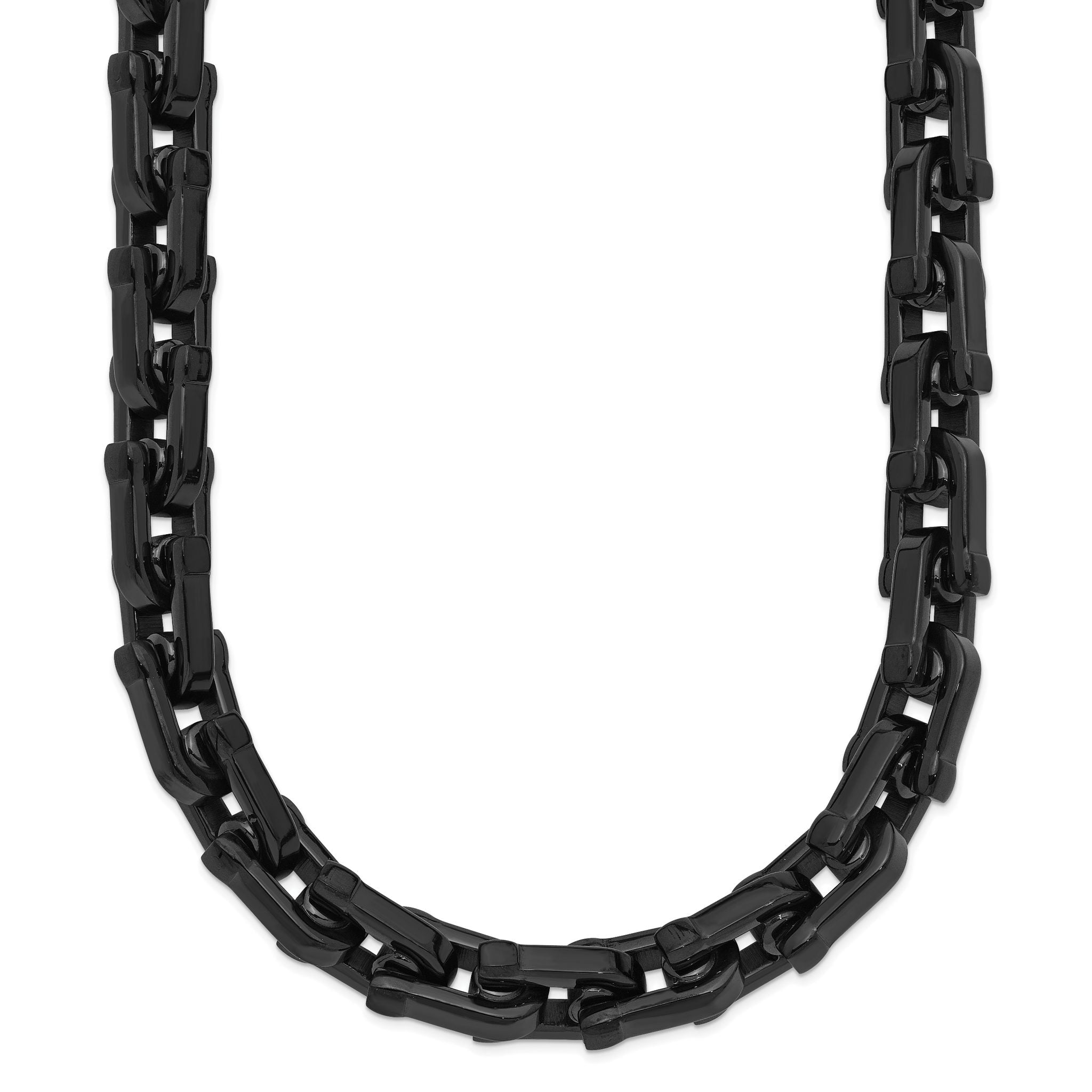 Chisel Stainless Steel Polished Black IP-plated 20 inch Link Necklace Main image