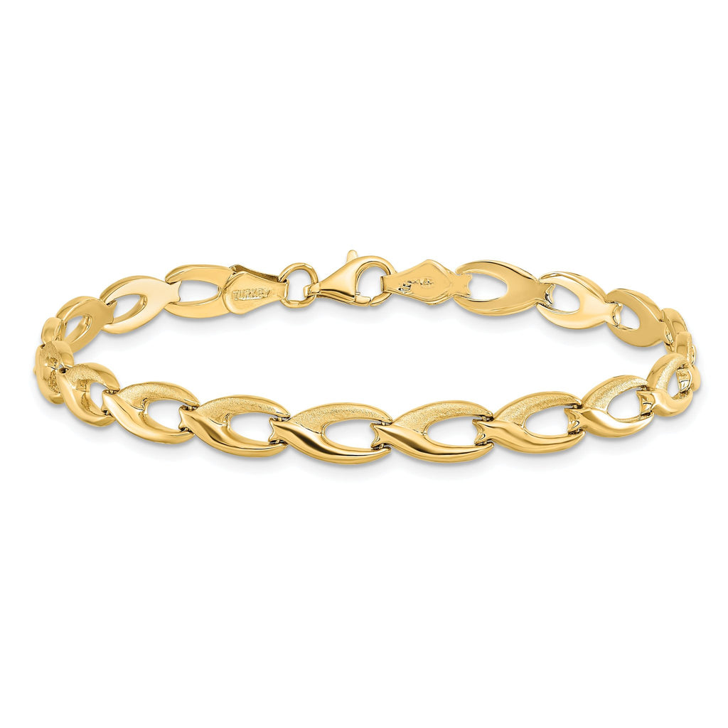14K Fancy Link Bracelet
