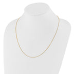 Adjustable Box Chain Necklace in 14K Yellow Gold