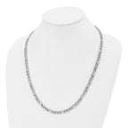 Polished Figaro Chain in Stainless Steel, 6mm