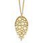 14K Polished Fancy with 2in ext. Necklace