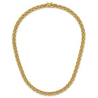 14K Polished 6.3mm Fancy Link Necklace