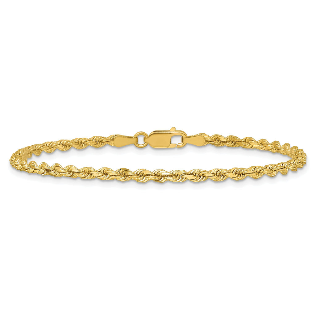 Diamond-Cut Rope Chain in 14K Yellow Gold, 2.75mm