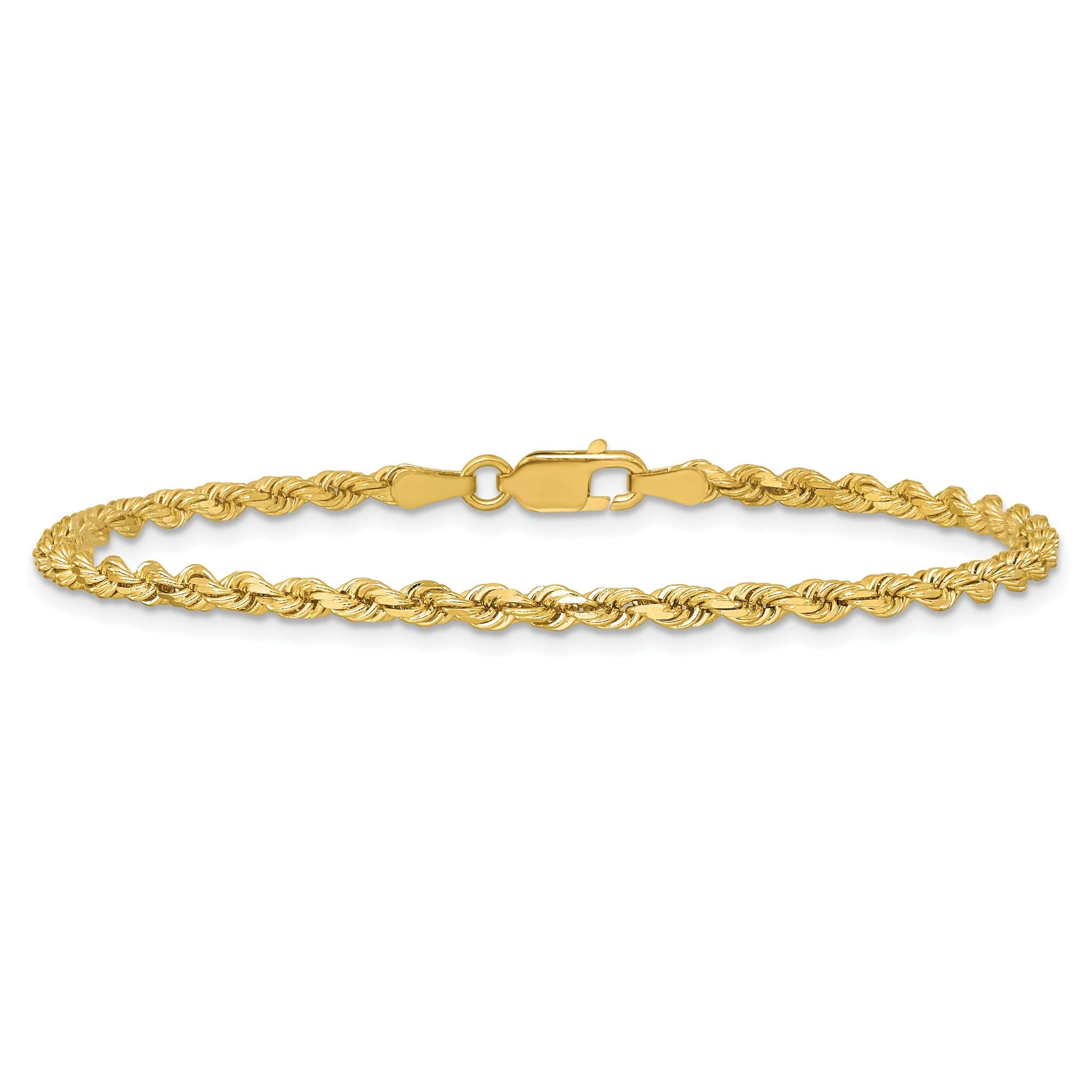 Diamond-Cut Rope Chain in 14K Yellow Gold, 2.75mm