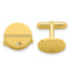 Gold-Plated Diamond Polished & Satin Cuff Links by Kelly Waters